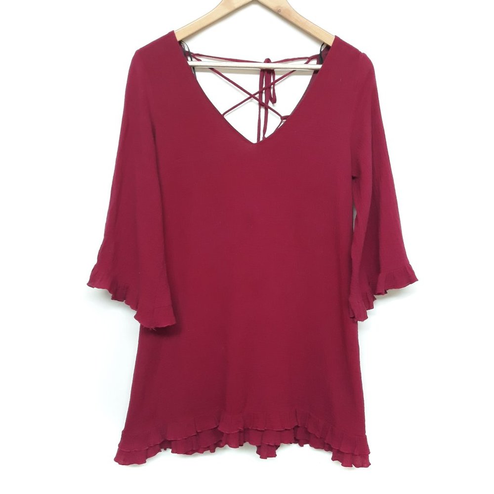 SAGE  Boho Flowy Tunic Shift Dress